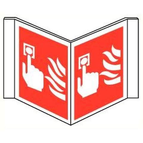 Meldknop/vlam panoramisch bord 400x200mm