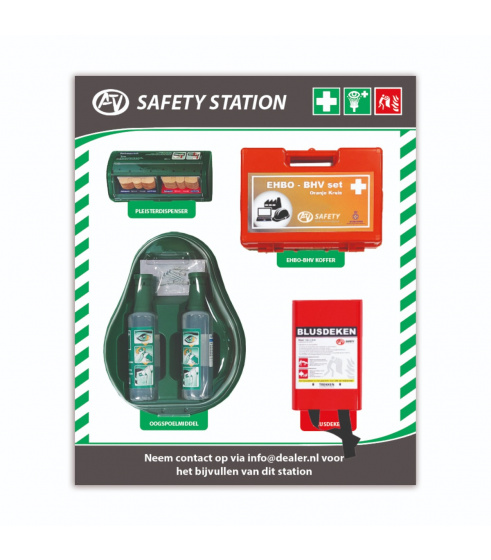 Safety station dibond 750x900 mm